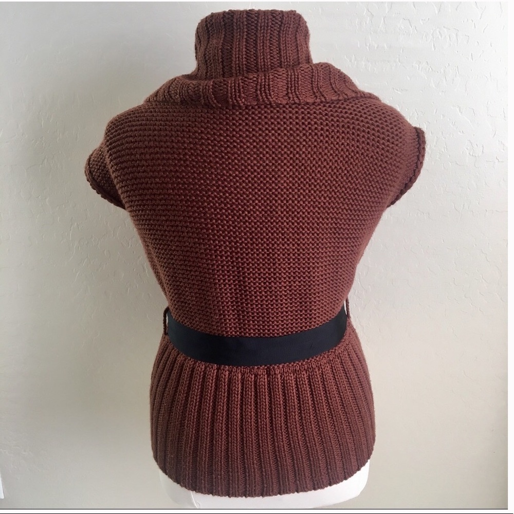 Adorable brown open knit cardigan - Picture 5 of 6